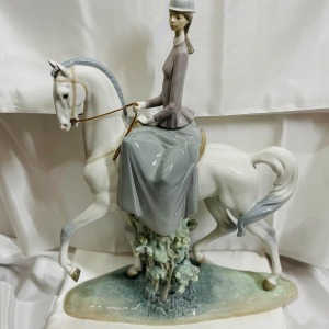 LLADRO リヤドロ リアドロ 白い馬の少女 馬 少女